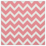 Customize your own coral white chevron pattern fabric