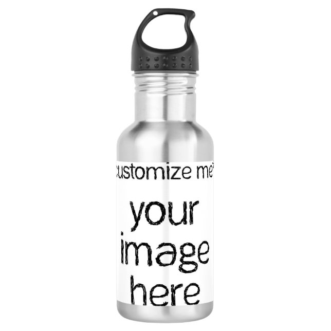 Customize Your Own Design Water Bottle (Front)