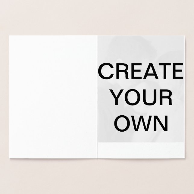 Customize your own foil card (Inside)