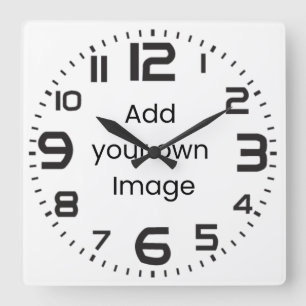 Customize Your Own (Four Big Numerals) Wall Clock