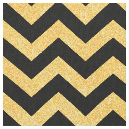 Customize your own glitter gold chevron pattern fabric