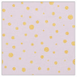 Customize your own gold polka dots in purple fabric