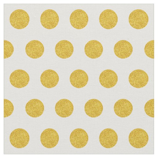 Customize your own gold polka dots pattern in grey fabric