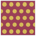 Customize your own gold polka dots pattern in red fabric