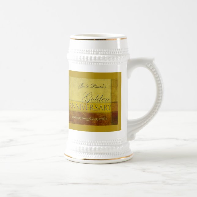 Customize your own Golden Anniversary Beer Stein (Right)