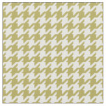 Customize your own green white houndstooth pattern fabric