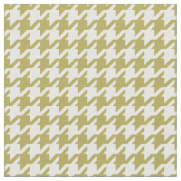 Customize your own green white houndstooth pattern fabric