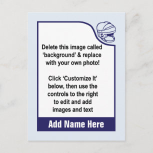 Customize Your Own Hockey Trading Card