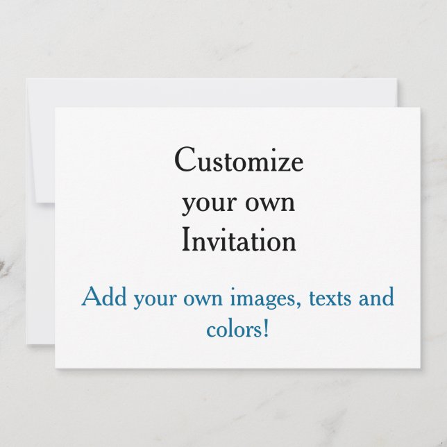 Customize your own Invitation! Invitation (Front)