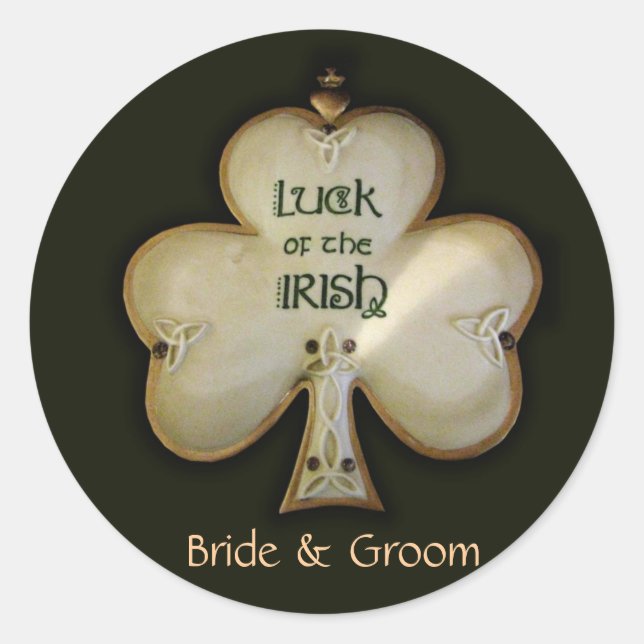 Customize your own Irish Wedding stickers (Front)