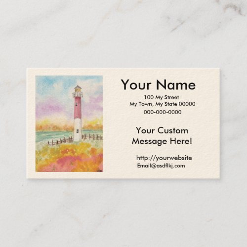 Customize your own Lighthouse Business Cards