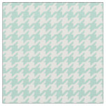 Customize your own mint white houndstooth pattern fabric