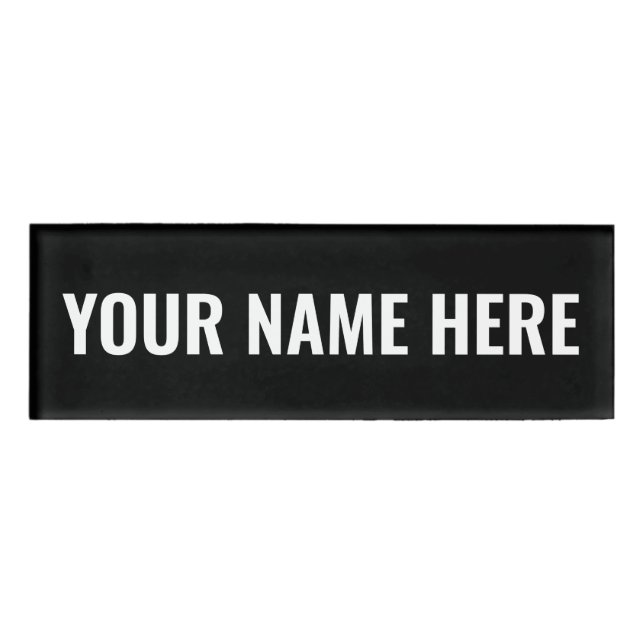 Customize your own  name tag (Front)