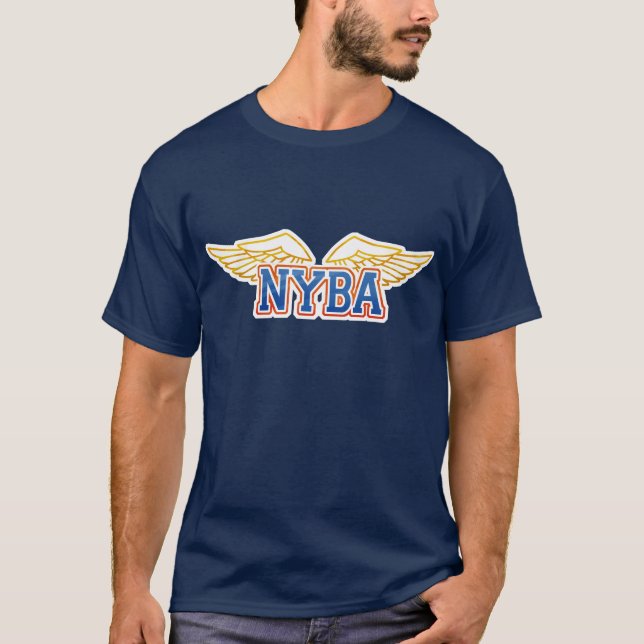 Customize Your Own NYBA Logo Lightwood 89 Apparel T-Shirt (Front)