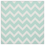 Customize your own pastel mint chevron pattern fabric