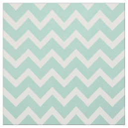 Customize your own pastel mint chevron pattern fabric