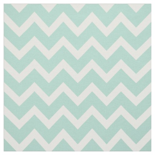 Customize your own pastel mint chevron pattern fabric