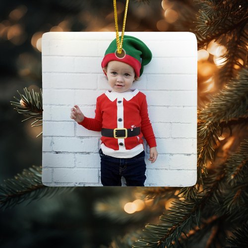 Customize your own photo ceramic ornament