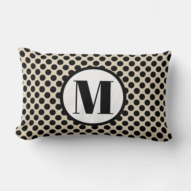 Customize Your Own Polka dot Lumbar Pillow (Front)