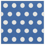 Customize your own polka dots pattern in blue fabric