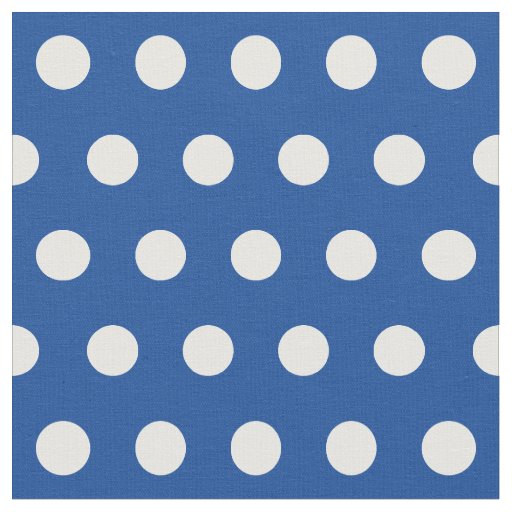 Customize your own polka dots pattern in blue fabric