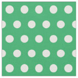 Customize your own polka dots pattern in green fabric