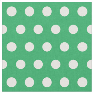 Customize your own polka dots pattern in green fabric