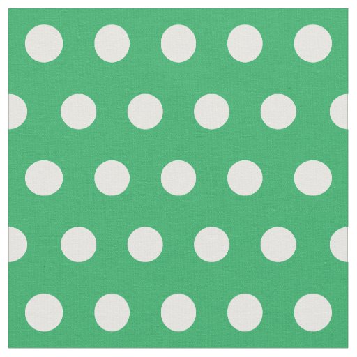 Customize your own polka dots pattern in green fabric
