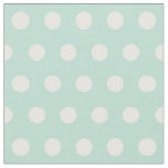 Customize your own polka dots pattern in mint fabric