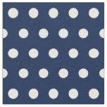 Customize your own polka dots pattern in navy blue fabric