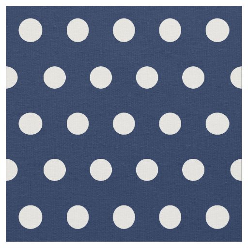 Customize your own polka dots pattern in navy blue fabric