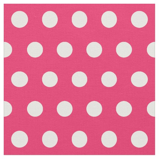 Customize your own polka dots pattern in pink fabric