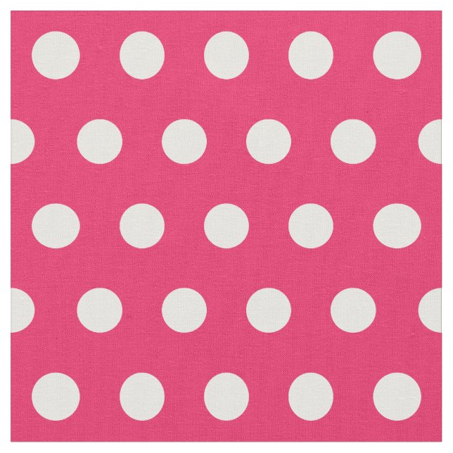 Customize your own polka dots pattern in pink fabric (Close Up)
