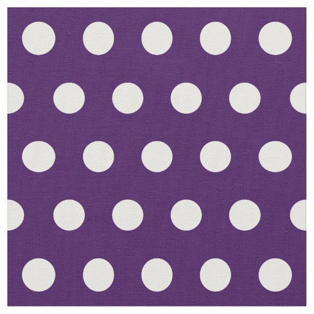 Customize your own polka dots pattern in purple fabric (Close Up)