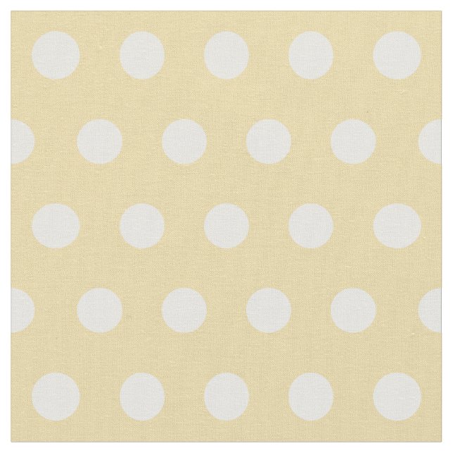 Customize your own polka dots pattern in yellow fabric (Close Up)