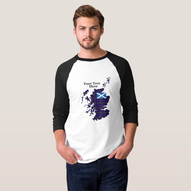 Customize Your Own Pride of Scotland Adult Raglan T-Shirt (Front Full)
