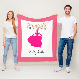 Customize Your Own Princess Fleece Blanket