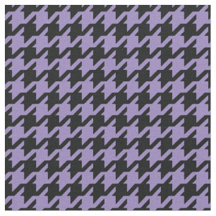 Customize your own purple houndstooth pattern fabric