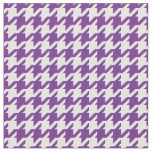Customize your own purple houndstooth pattern fabric