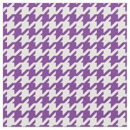 Customize your own purple houndstooth pattern fabric