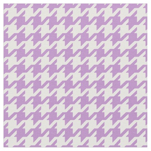 Customize your own purple houndstooth pattern fabric