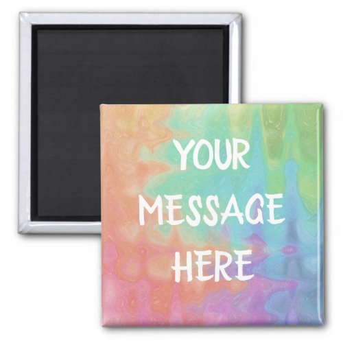Customize your own rainbow watercolor  magnet