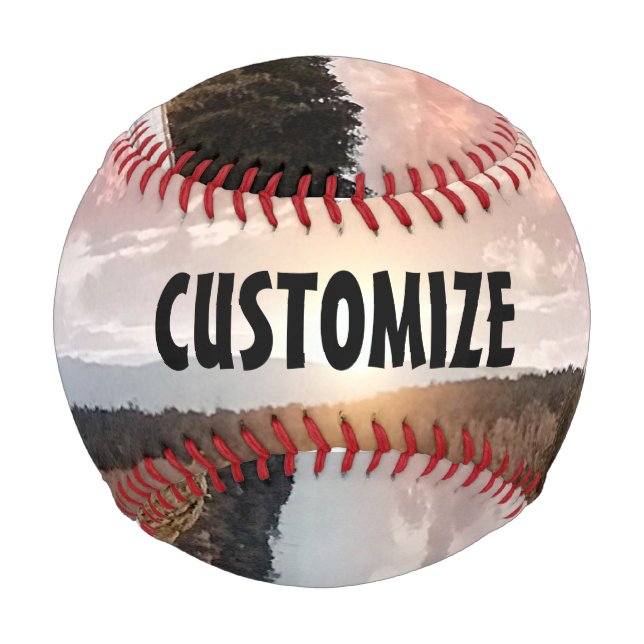 customize your own regulation size baseball (Back)