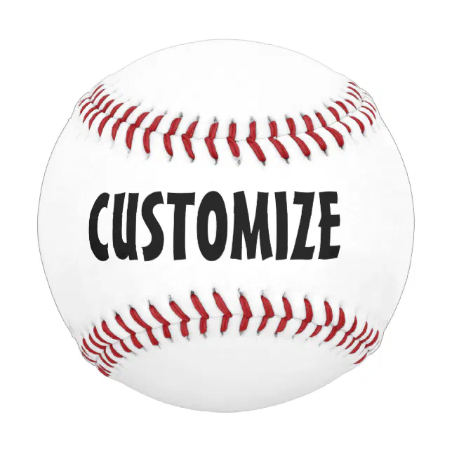 customize your own regulation size baseball Zazzle