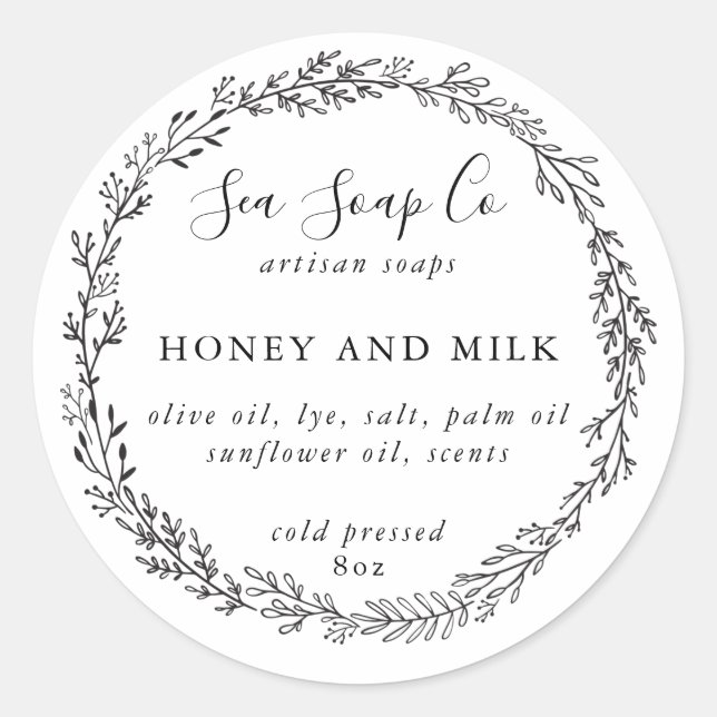 Customize Your Own Soap Stickers (Front)