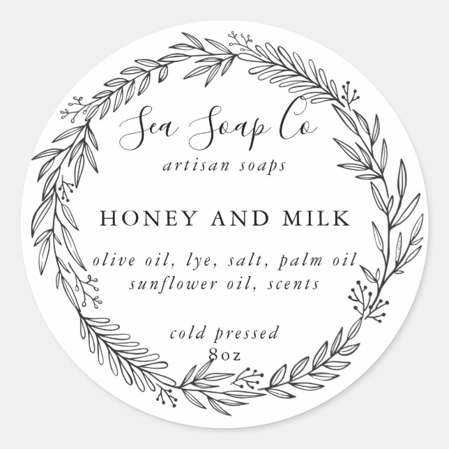 Customize Your Own Soap Stickers (Front)