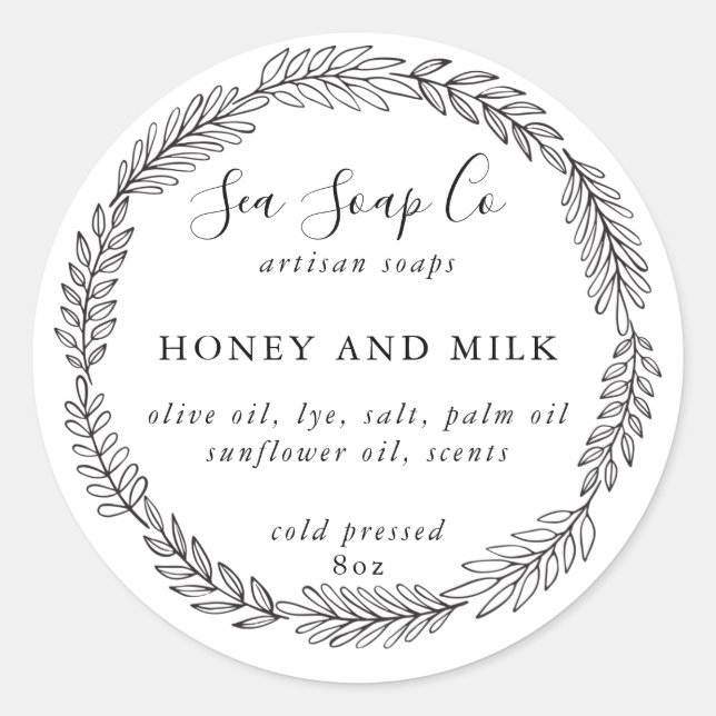 Customize Your Own Soap Stickers (Front)