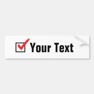 Customize Your Own Social Status - Personal Ad Bumper Sticker