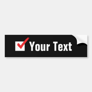 Customize Your Own Social Status - Personal Ad Bumper Sticker