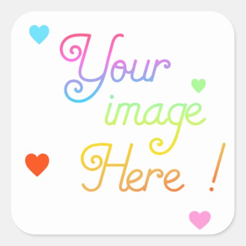 Customize your own Square Stickers 